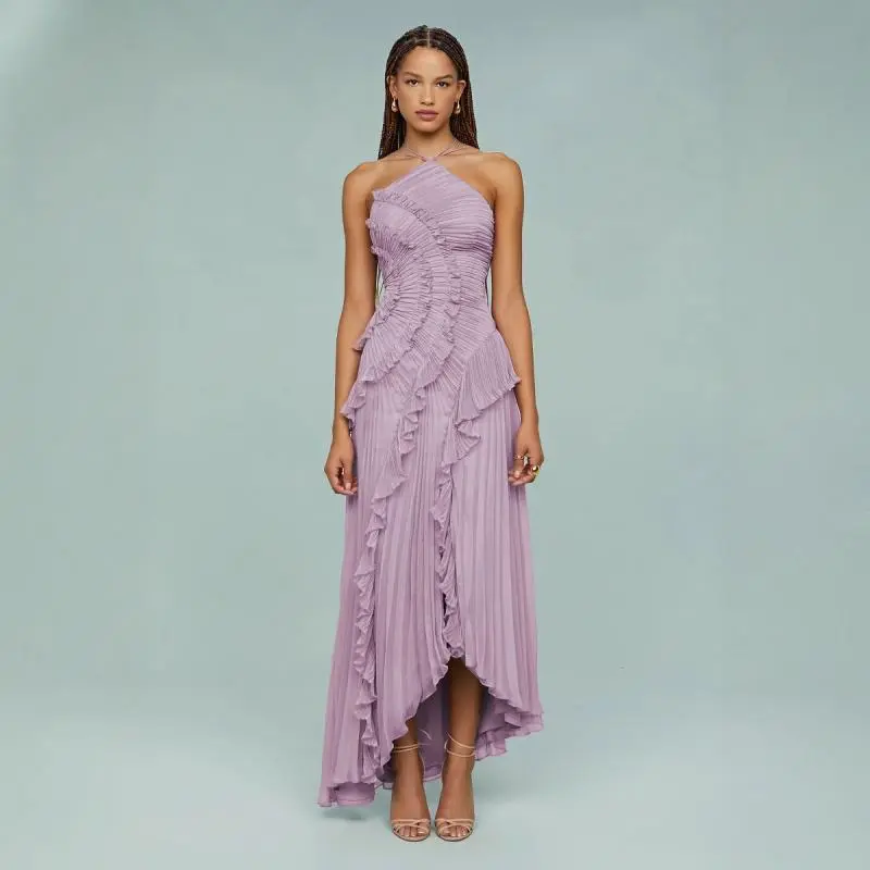 2025 New High-End Chiffon Dress for Women with Ruffle Pleat Design, - TikTok Shop 2025 New High-End Chiffon Dress for Women with Ruffle Pleat Design, - TikTok Shop