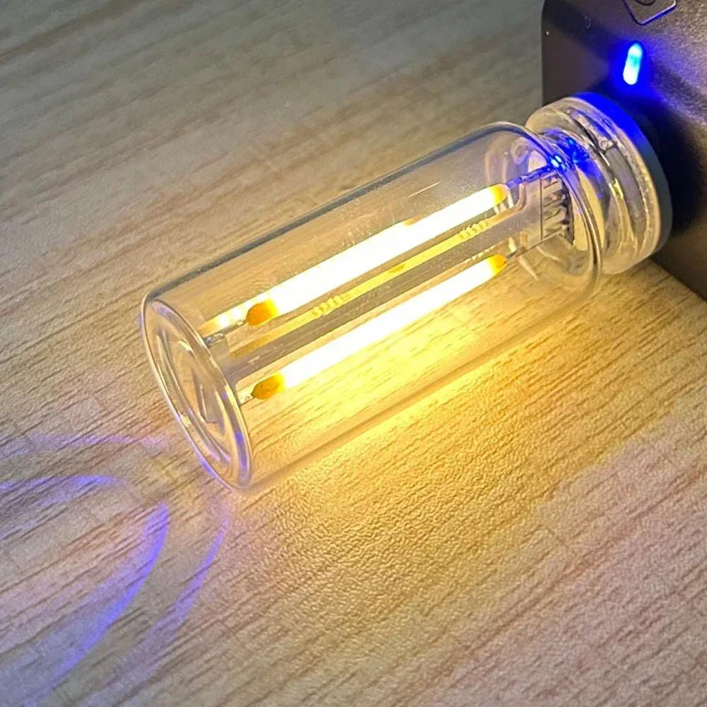 Car USB Night Light Touch Dimmable LED Filament Lamp Portable Lighting Plug and Play Decorative Atmosphere Light for Car Bedroom