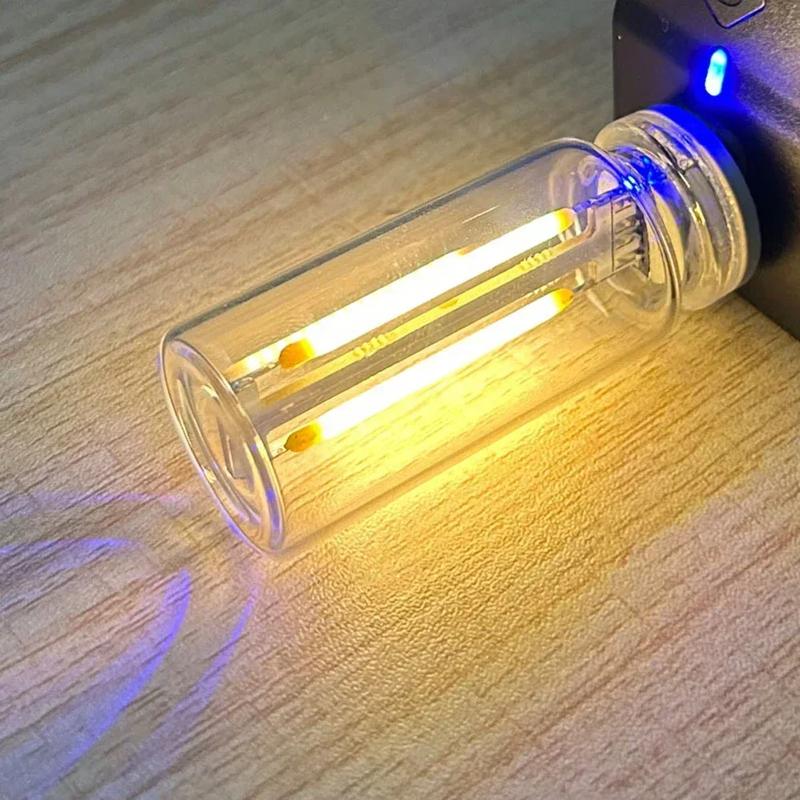 Car USB Night Light Touch Dimmable LED Filament Lamp Portable Lighting Plug and Play Decorative Atmosphere Light for Car Bedroom
