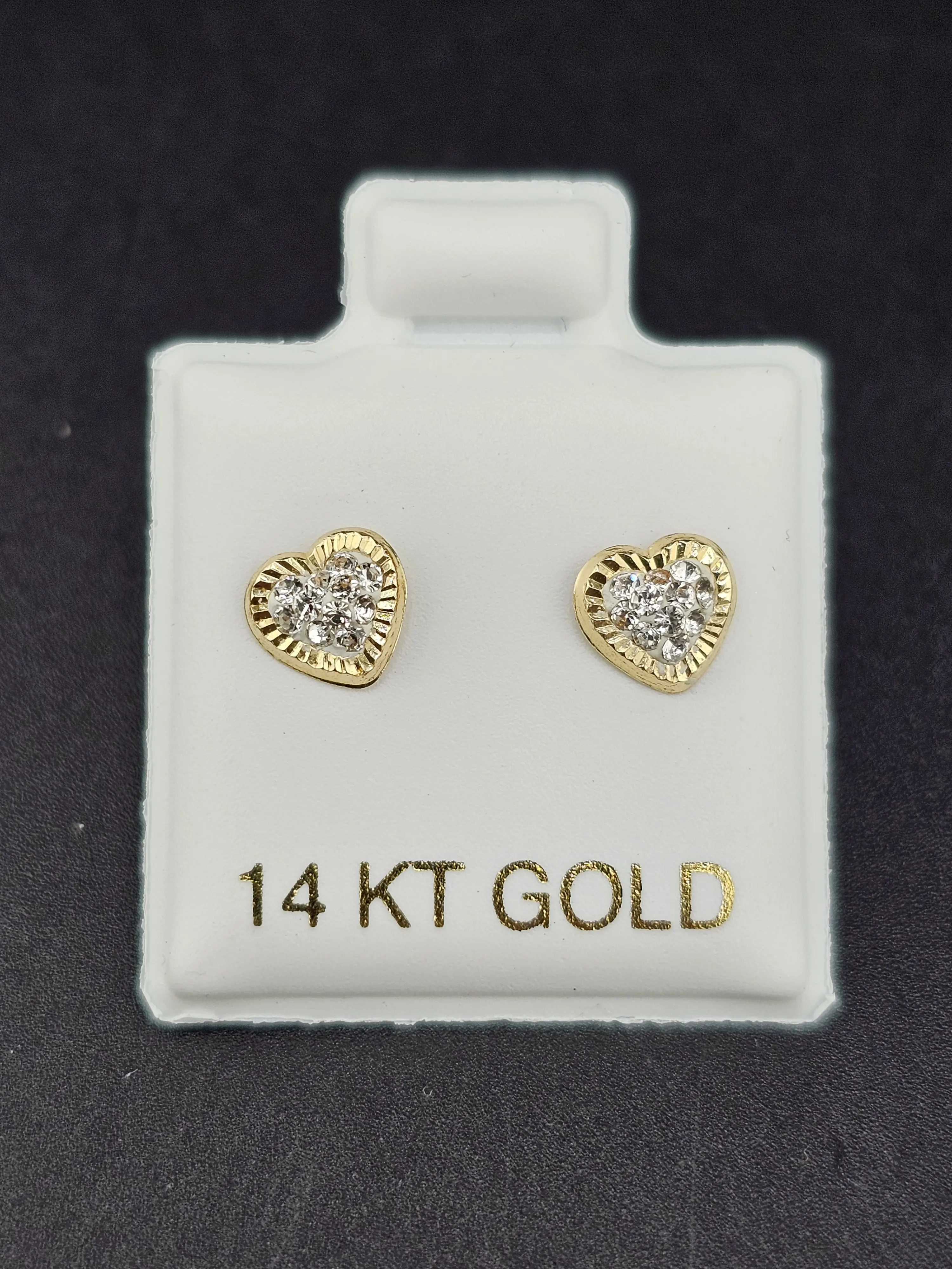 14K Gold Earrings - Hearts