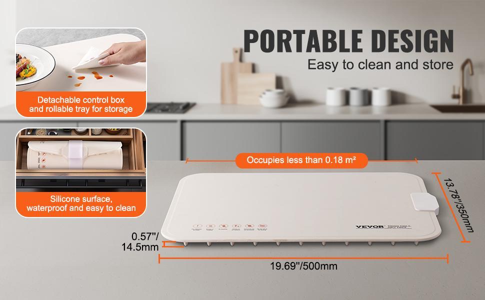 VEVOR Electric Warming Tray Rollable Food Warming Mat w/ Temp Control for Buffet VEVOR Electric Warming Tray Rollable Food Warming Mat w/ Temp Control for Buffet