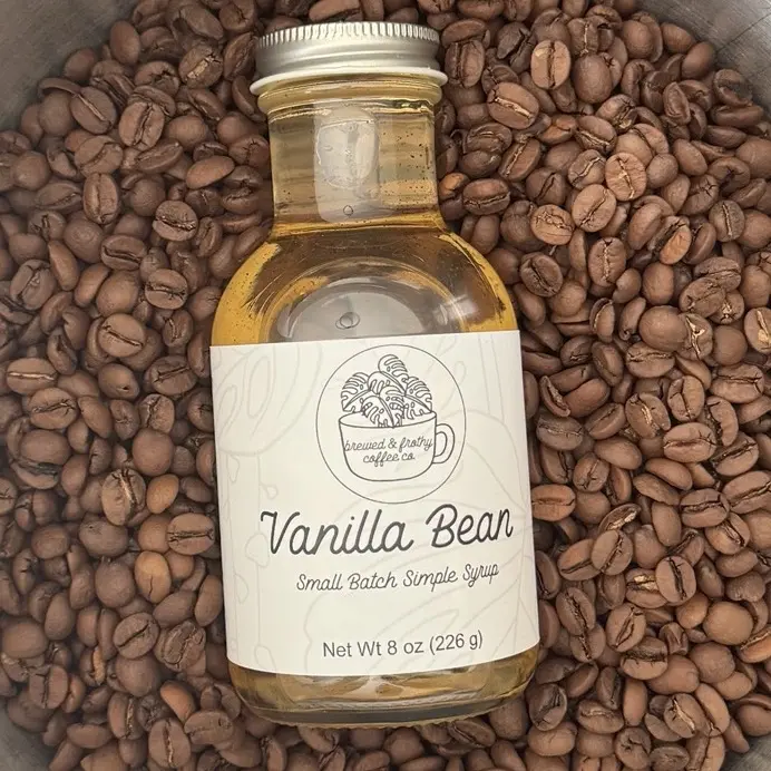 Kentucky Proud Brewed & Frothy Small Batch Vanilla Bean Syrup for Beverages - 8 fl oz - Sweet