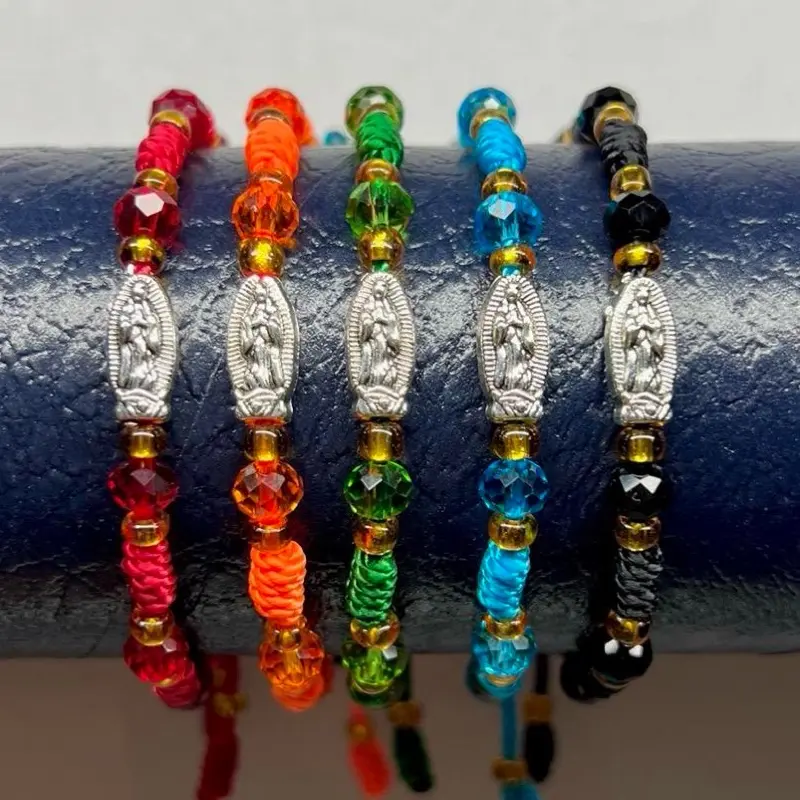 Virgin Mary Beaded Bracelet - Handmade Protection Jewelry