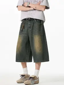 Men's Plus Size Pocketed Denim Shorts