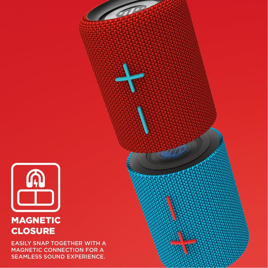 Stromberg TWIN Portable Bluetooth Speaker with Magnetic 2-in-1 Design IPX4 Water Resistant 10H Playtime TWS Pairing BT5.3 FM Radio for Home Party Outdoor Beach Audio Stereo 20W Subwoofer Dophin Audio