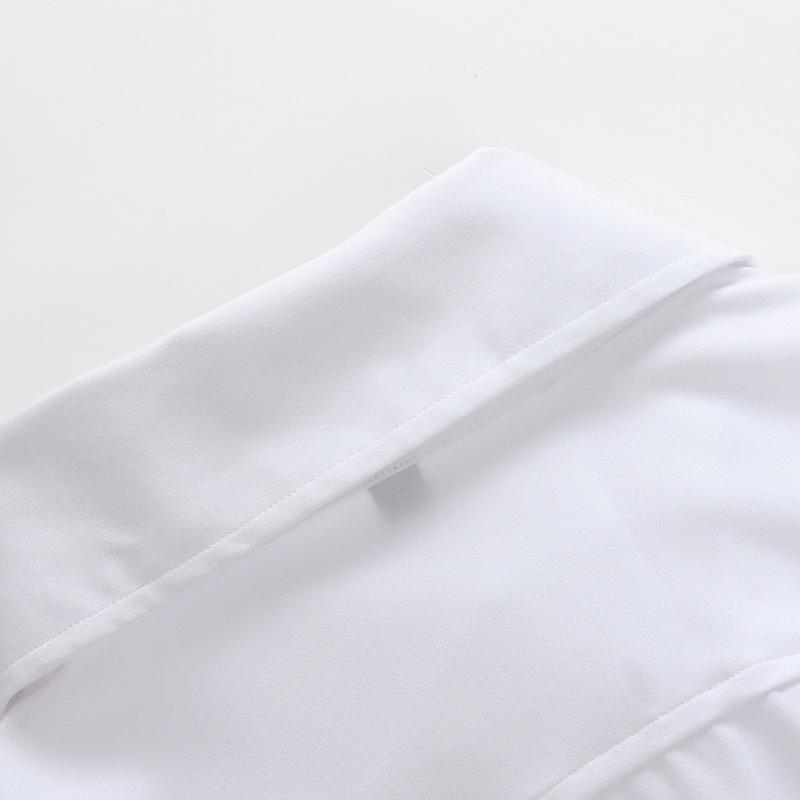 Men's anti-wrinkle stretch business casual shirt - long sleeve single button - suitable for business casual, weddings, offices - machine washable all year round shirt