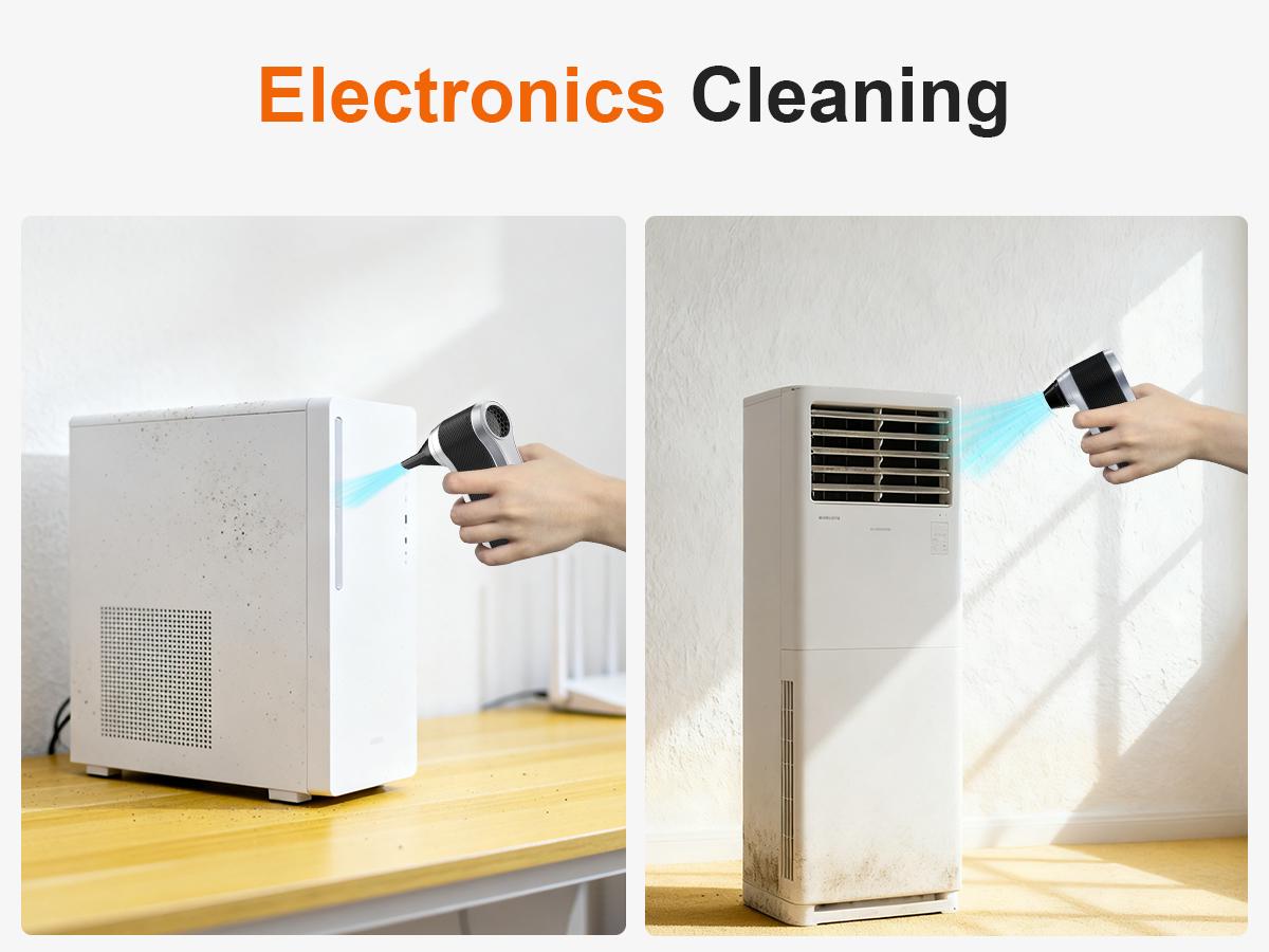 130,000 RPM High-Speed Air Duster – 4 Precision Nozzles, Type-C Fast Charge, Pro Brush Set, Safety Lanyard, Luxury Storage Bag – Multi-Purpose for Electronics, Auto & Home 130,000 RPM High-Speed Air Duster – 4 Precision Nozzles, Type-C Fast Charge, Pro Brush Set, Safety Lanyard, Luxury Storage Bag – Multi-Purpose for Electronics, Auto & Home