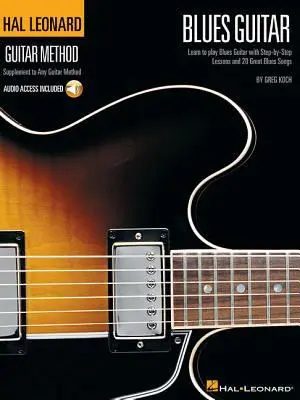 USED Book - Hal Leonard Guitar Method Blues Guitar Beginner and Intermediate Lessons Learn 12-Bar Blues, Scales and Riffs Tab and Online Audio Play-Along by Koch, Greg (Paperback) - english