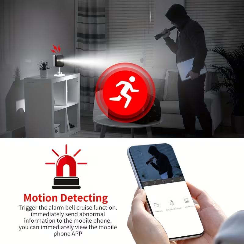 【Free Power Supply】JOOAN WiFi MINI 1080P FHD Camera Indoor And Outdoor Waterproof Security Surveillance, 1 Year Warranty, Can Still Monitor Without Network, Suitable For Home And Outdoor Use, Color Night Vision, With Spotlight And Two-Way Audio, Alexa 【Free Power Supply】JOOAN WiFi MINI 1080P FHD Camera Indoor And Outdoor Waterproof Security Surveillance, 1 Year Warranty, Can Still Monitor Without Network, Suitable For Home And Outdoor Use, Color Night Vision, With Spotlight And Two-Way Audio, Alexa