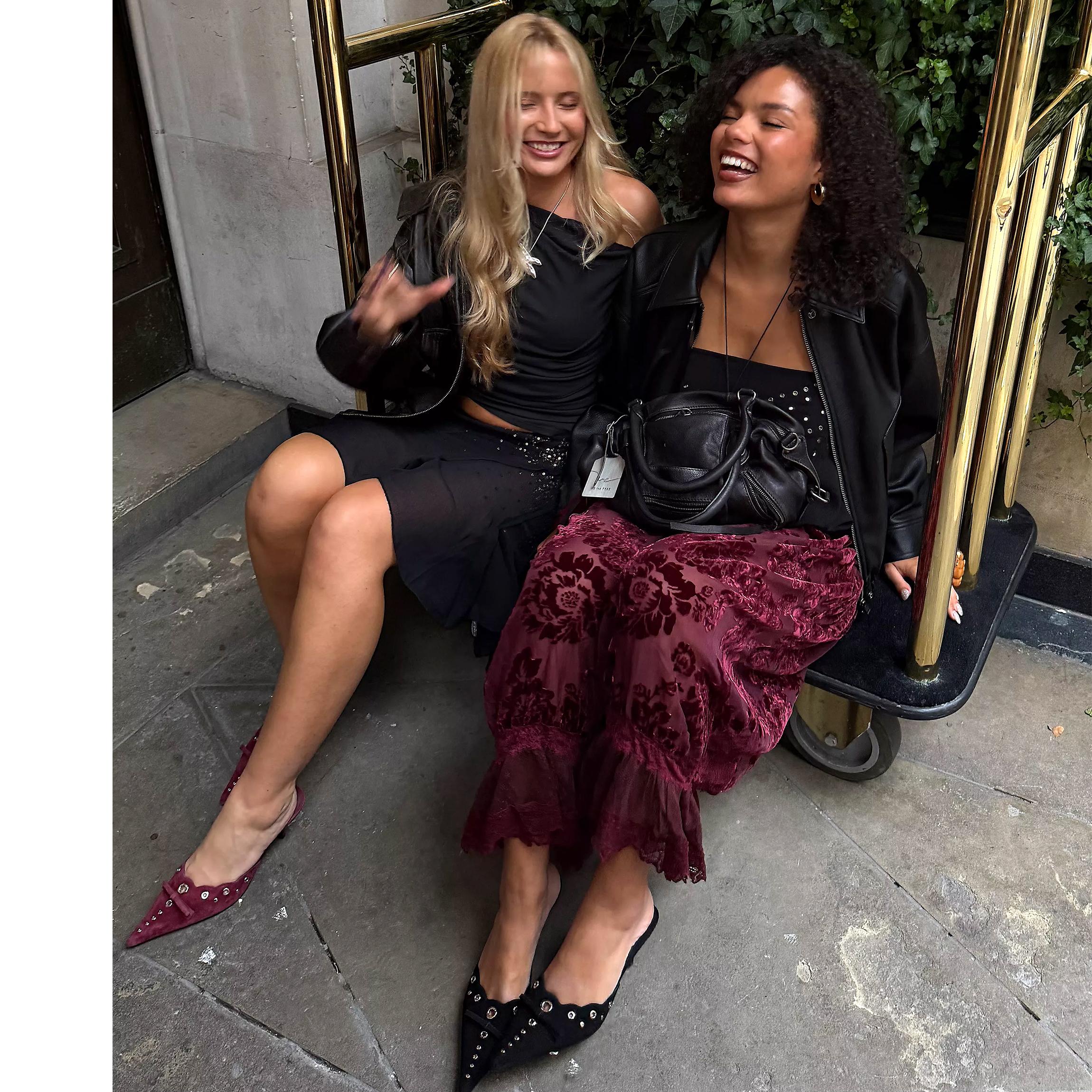 Buenoble Women's Forever Young Burnout Bloomer Pants Vintage Velvet Floral Lace Pants Soft Sheer Pull-On Pants SpringStatements