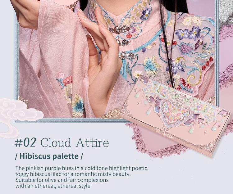 Flower Knows Butterfly Cloud Collar Collection Embossed Six-Color Makeup Palette