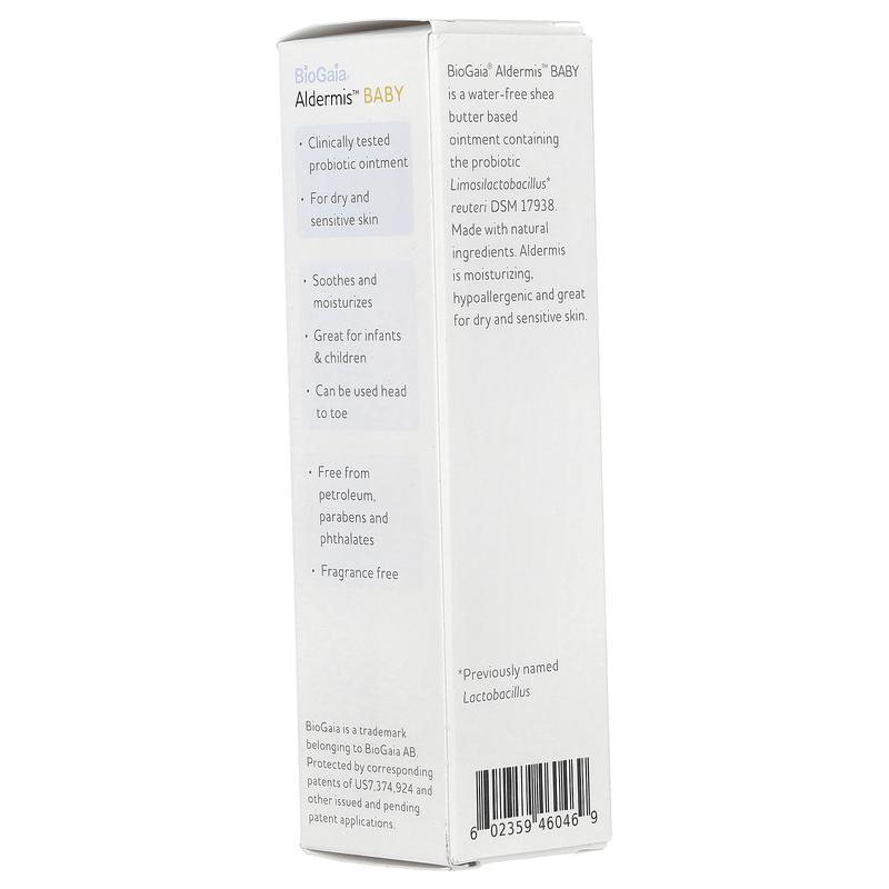 BioGaia Aldermis Baby Probiotic Ointment, For Dry and Sensitive Skin, 0.8 oz (23 g)