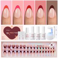 5 Colors-M-Almond-160Pcs-16Sizes-Kit-w/UV Lamp