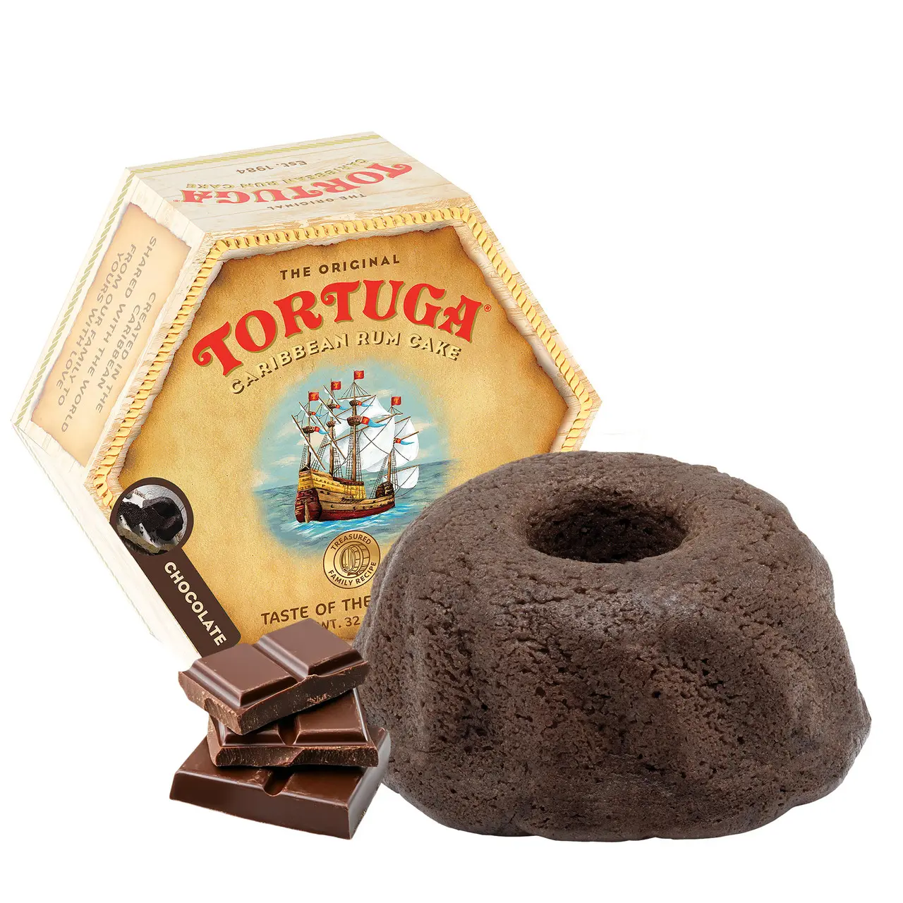 Tortuga Chocolate Rum Cake (16oz)
