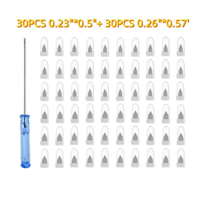 DABATR 60Pcs Tire Repair Screws Plugs, Self-service Tyre Repair Vacuum Rubber Nails Kit for Car/Motorcycle/Truck/Tractor Puncture Fast Tyre Repair Supplies