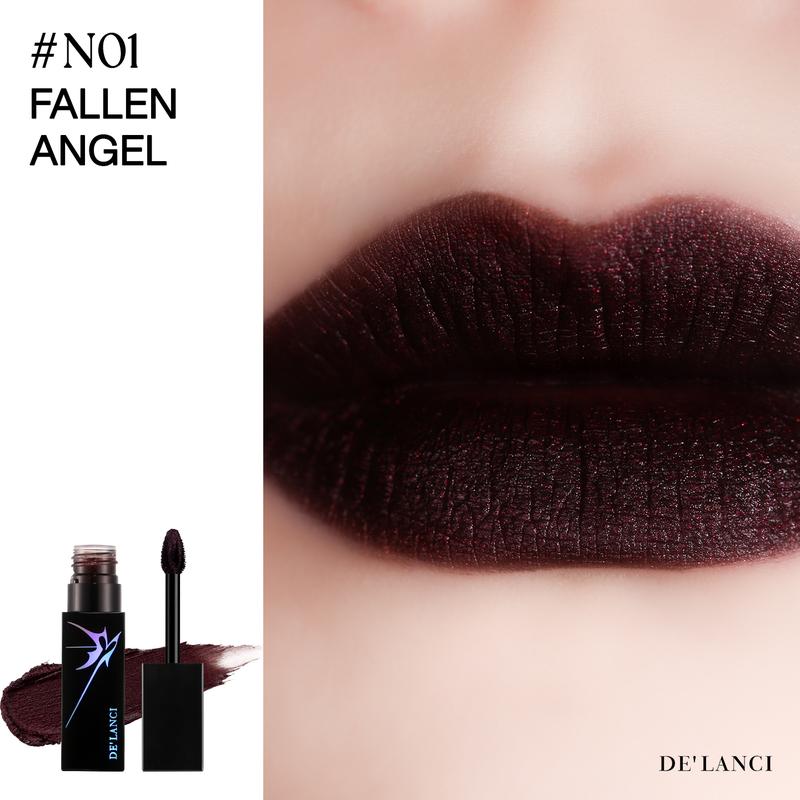 DE'LANCI Alter Realm Lip Stain Gloss Oil Blue Red Lipstick for Vibrant Look Glossy Cosmetic Makeup Lipgloss