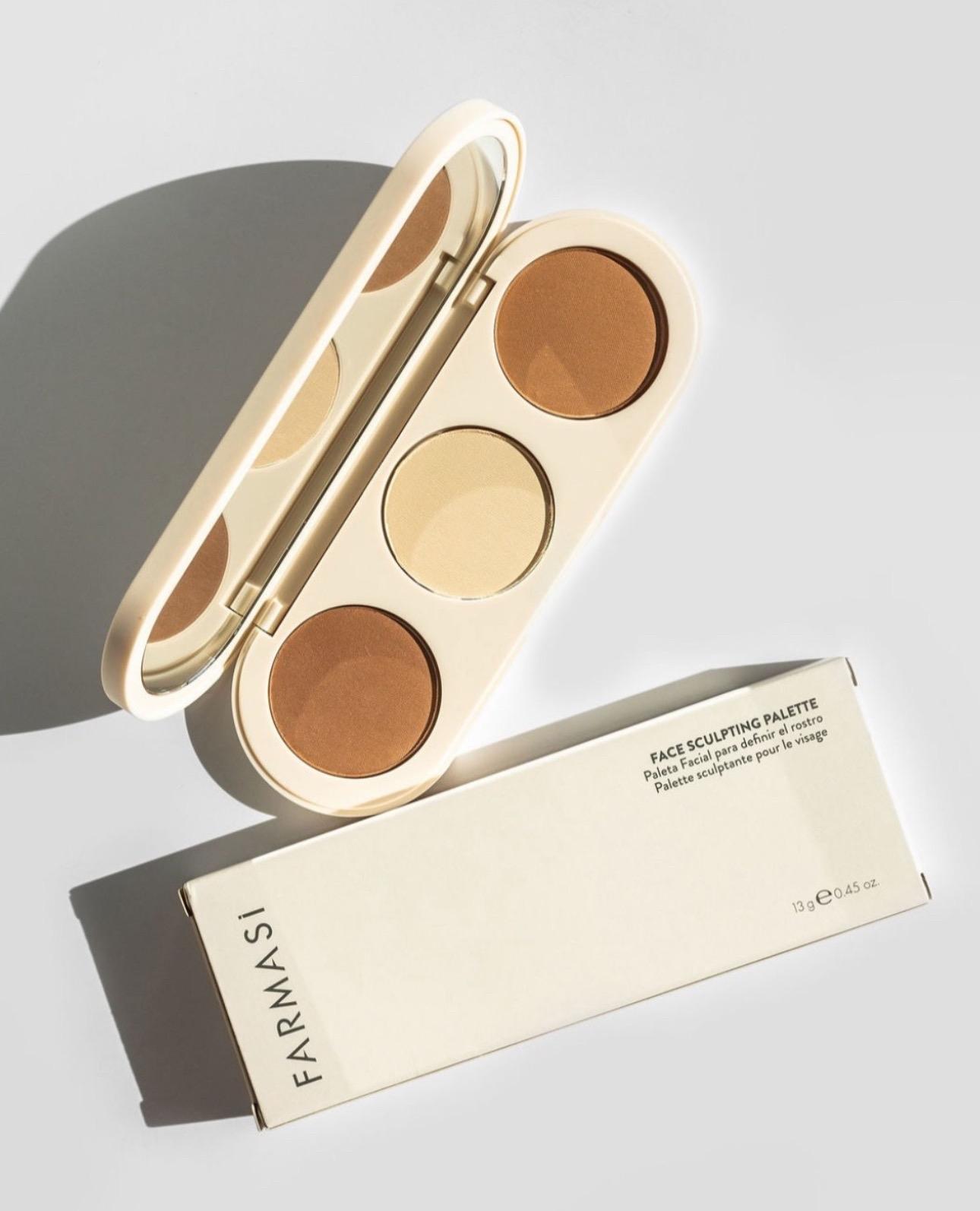 FARMASI Face Palette for All Skin Tones and Skin Types with Silky Squalane Makeup Cosmetic Bronzer