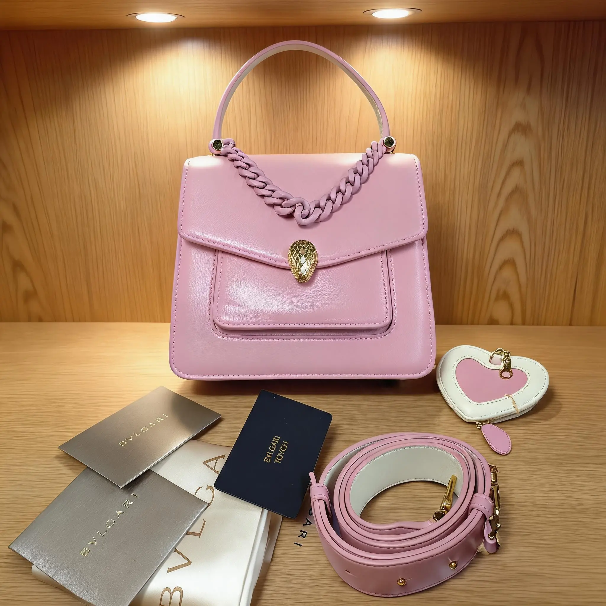 Pre-owned Bvlgari Leather Shoulder Bag I0729136814
