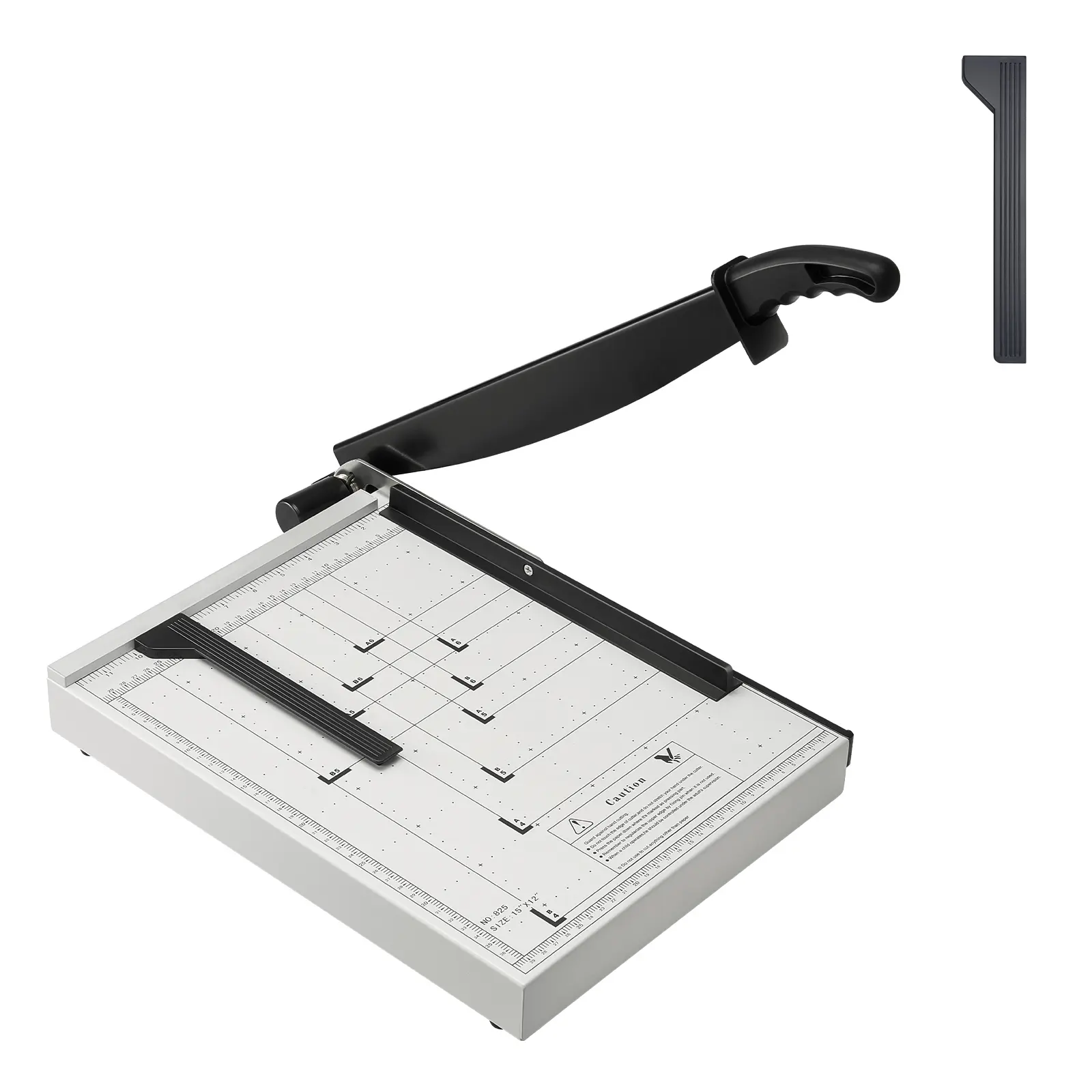 Paper Cutter, Guillotine Trimmer, 15" Cut Length, 16 Sheets Capacity, Heavy Duty Guillotine Paper Cutter with Guard Rail/Blade Lock for Cardstock/Cardboard, Paper Trimmer for Home Office School