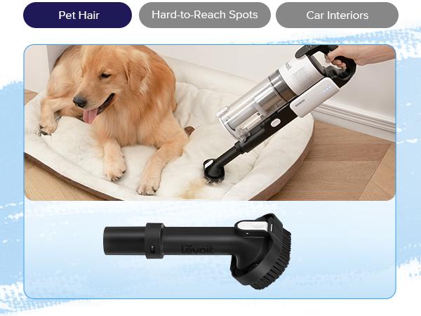 LEVOIT LVAC-200 Cordless Vacuum Cleaner, Stick Vac with Powerful Suction, Up to 50 Minutes, Rechargeable, Carpet, Hard Floor, Pet Hair, Deep Clean