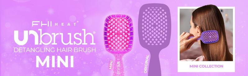 UNbrush Mini Detangling Hair Brush Travel Size, for Gentle Tangle Release, Easy Clean, Light Weight, Travel Friendly