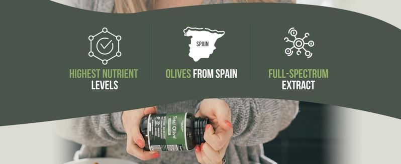 Triquetra Health Total Olive (Olive Leaf Extract + Olive Fruit Extract) Healthcare Oil