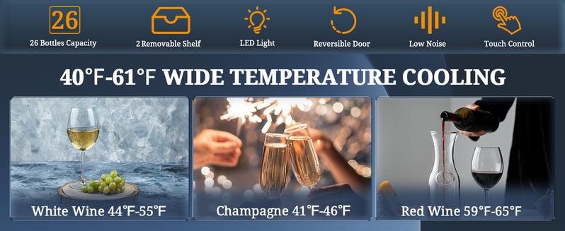 Antarctic Star Beverage Refrigerator Cooler-68 Can 16 Bottle Mini Fridge for Soda Beer Wine Champagne,Glass Door, Knob Control,Drink Dispenser, for Home and Bar,1.7Cu.Ft,Black wine  cooler