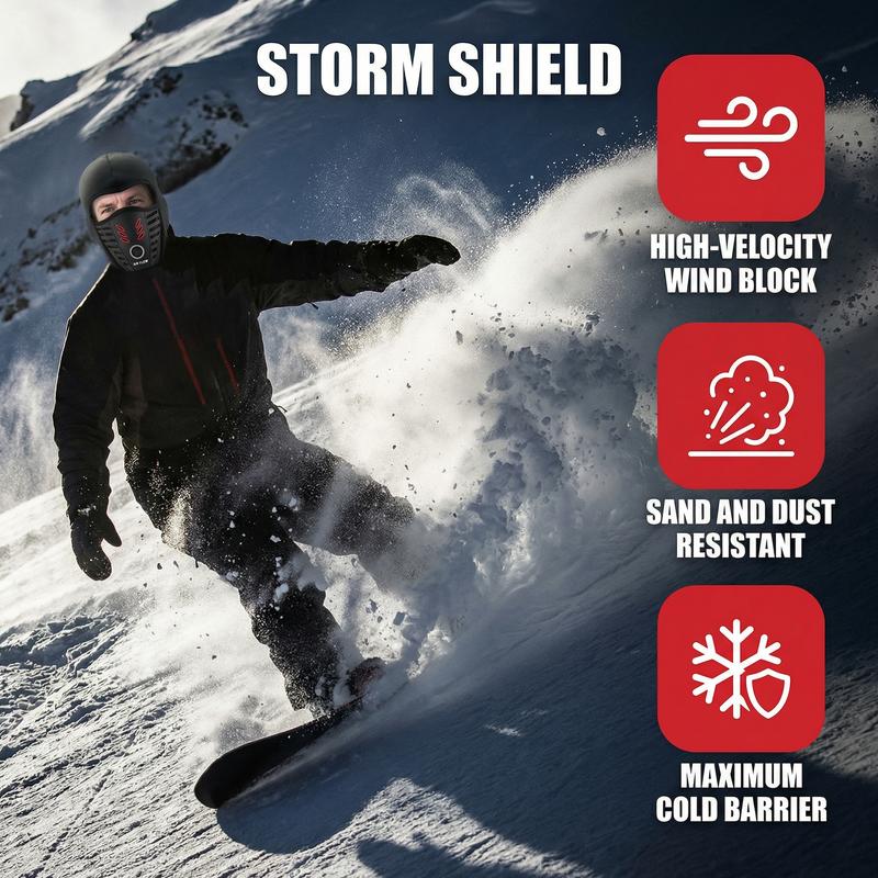 【Valentine's Day】Protection Windproof, Dust-Proof and Breathable Winter Warm Mask Balaclava Ski Face Mask Mototrcyle and Cycling Thermal Face Mask for Men and Women Black ski  masks mask  men