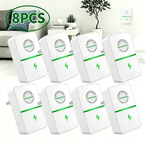 8PCS Plug-In Power Box, US Smart Plug, Plug And Play for Home Office Restaurant Factory