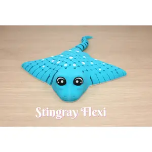 3D Printed Stingray Flexi Fidget Toy