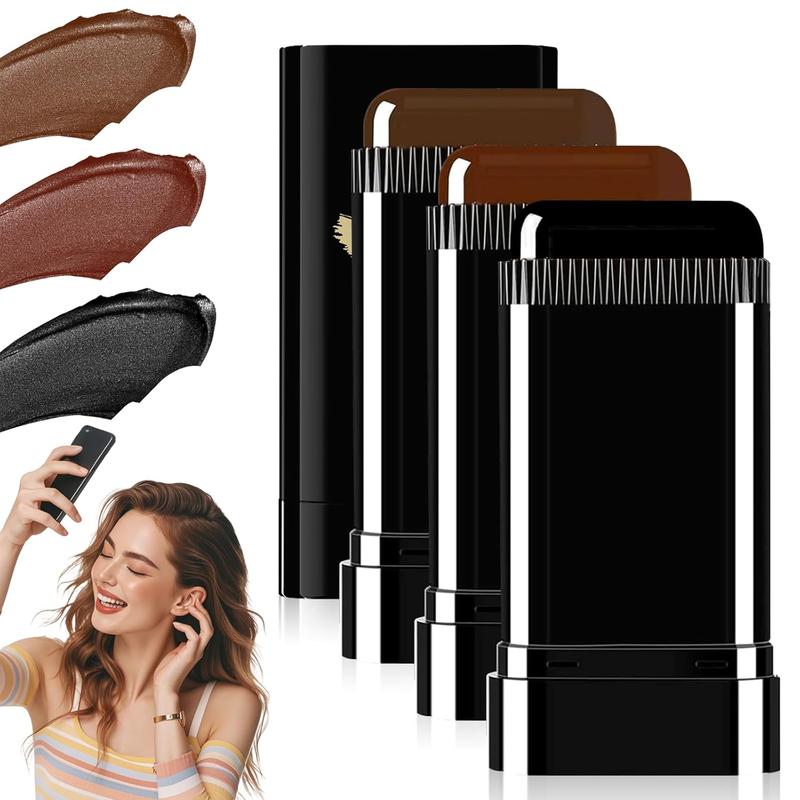 Disposable Hair Dye Stick -  QuickHair Coverage, Root Cover Up, Suitable for All HairTypes, Long-Lasting Smooth Application Brush