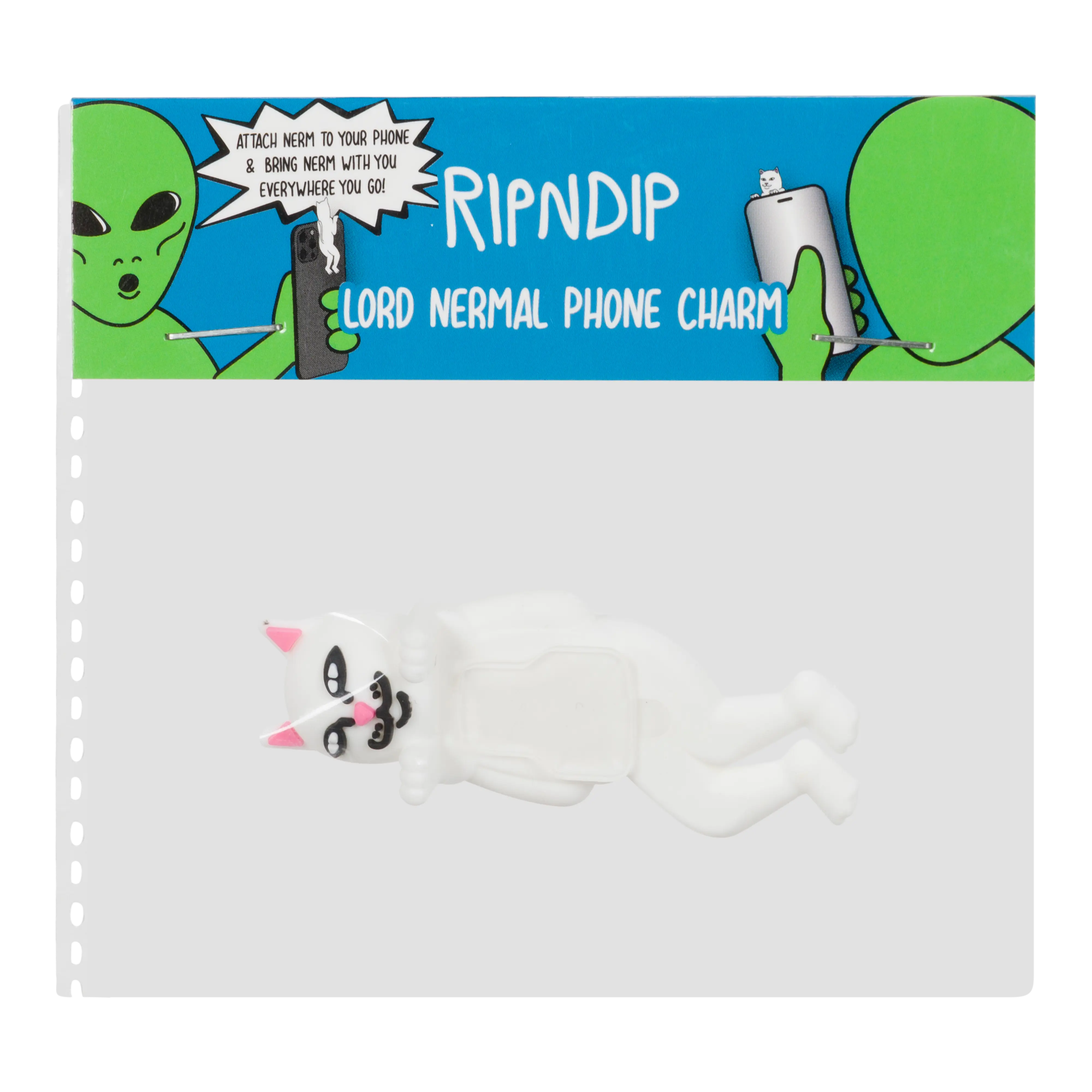 Lord Nermal Phone Charm, White Mobile Phone Accessory for Smartphone, Cellphone, and Other Mobile Devices, Cell Phone Charms, One Size