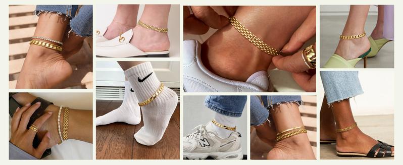 KissYan Gold Ankle Bracelets for Women, 14K Gold Anklets Chunky Cuban Link Chain Summer Beach Foot Jewelry Gifts & Jewelry for Christmas Gifts 9" or 11" Adjustable Extension Chain Valentine's Day Gifts KissYan Gold Ankle Bracelets for Women, 14K Gold Anklets Chunky Cuban Link Chain Summer Beach Foot Jewelry Gifts & Jewelry for Christmas Gifts 9" or 11" Adjustable Extension Chain Valentine's Day Gifts