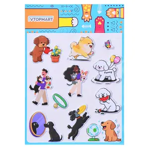 Cute Stickers, Dogs and Cats Stickers for Teens and Adults,Pets Waterproof Stickers Decals for Laptops Water Bottle Scrapbooking Phones Guitar