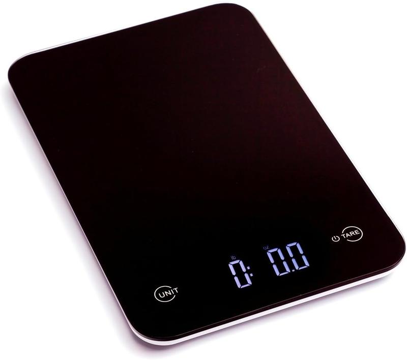 Ozeri Touch Professional Digital Kitchen Scale (12 Lbs Edition), Tempered Glass in Elegant Black Ozeri Kitchen