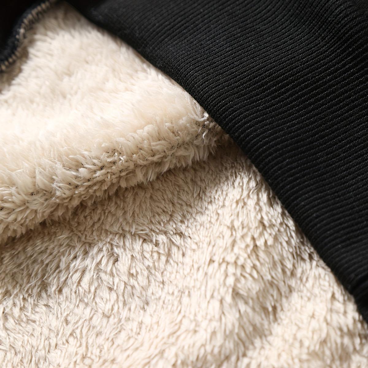 3COUNTS Men's Heavyweight Crew Neck Sweatshirt Autumn Winter Warm Pullover Knitwear No Stretch Fabric Long Sleeve Casual Sports Cold Weather Essential Winter Sweater Outdoor Activities Classic Comfort Fabric Middleweight Windproof