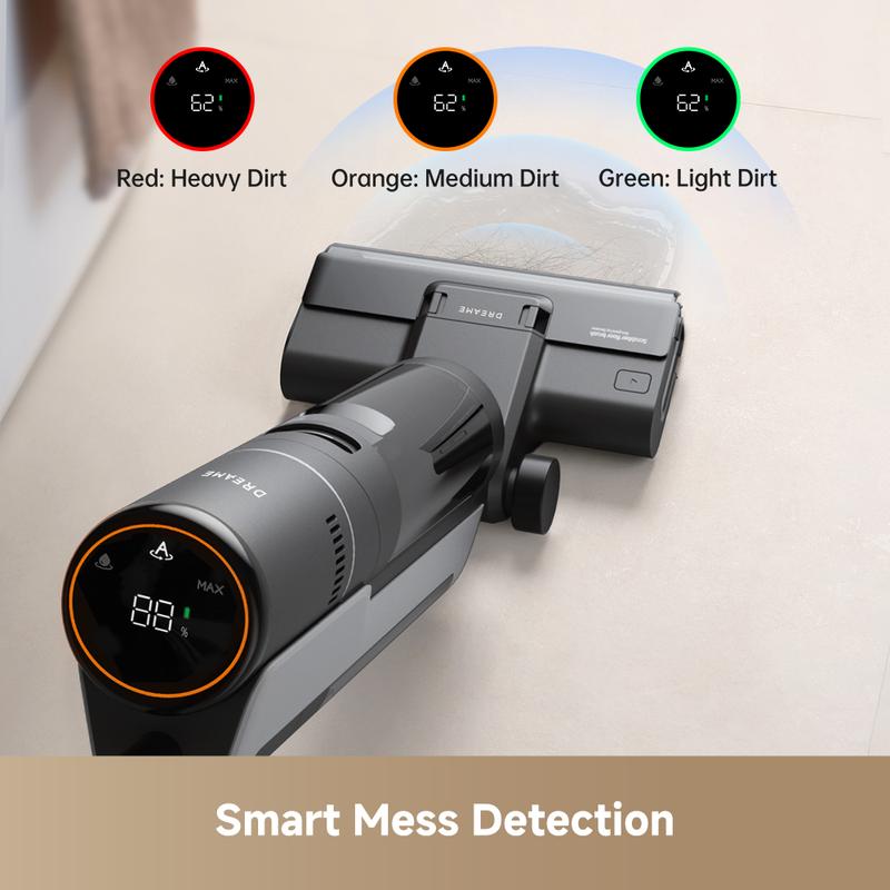 DREAME G10 Wet Dry Vacuum Cleaner, Cordless Vacuum Mop All in One with Auto Self-Cleaning, Up to 30 Mins Runtime, Cordless Floor Cleaner Machine for Hard Floors, Edge Cleaning Wet Dry Vacuum