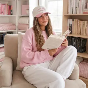 Pretty Girls Read Books Womens 5 Panel Canvas Hat Bookish Hat Book Lover Gift Booktok Aesthetic Hat