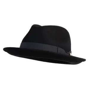 Wool Felt 2" Upturned Brim Fedora Hat