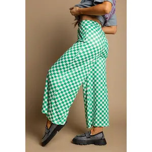 My Reputation Checkered Pants - Green [S-3X]