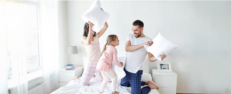 Lux Decor 4 Pack Throw Pillows - Hypoallergenic Durable Fillings Square Cushion, Soft, Fluffy & Lightweight Decorative Stuffer Pillows Insert-Machine Washable-Home Decoration Essentials-Versatile Decor Items