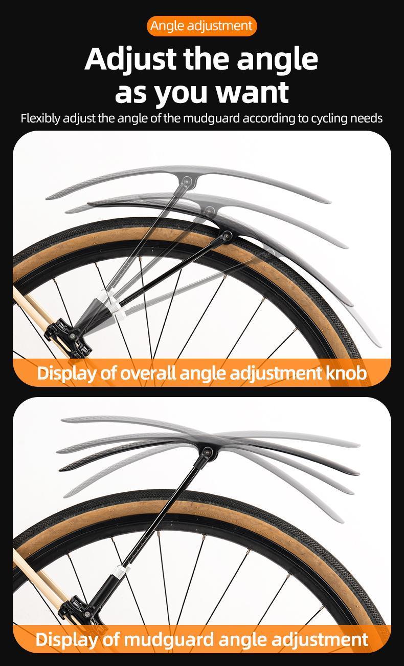 Rockbros Bike Fender Universal Front And Rear Dust Proof Quick Release Touring Bike Durable Removable Bicycle Fender