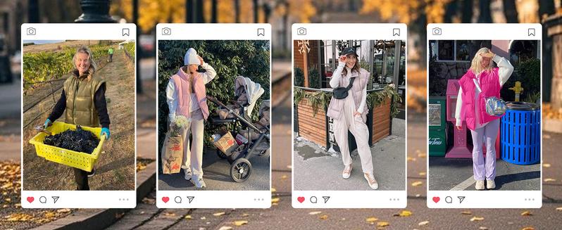 YeeZaa Women Winter Oversized Puffer Vest 2025 TikTokShopHolidayHaul Christmas Lightweight Stand Collar Flysleeve Insulated Padded Puffy Jackets Coat with Pockets Womenswear Tops zip  up