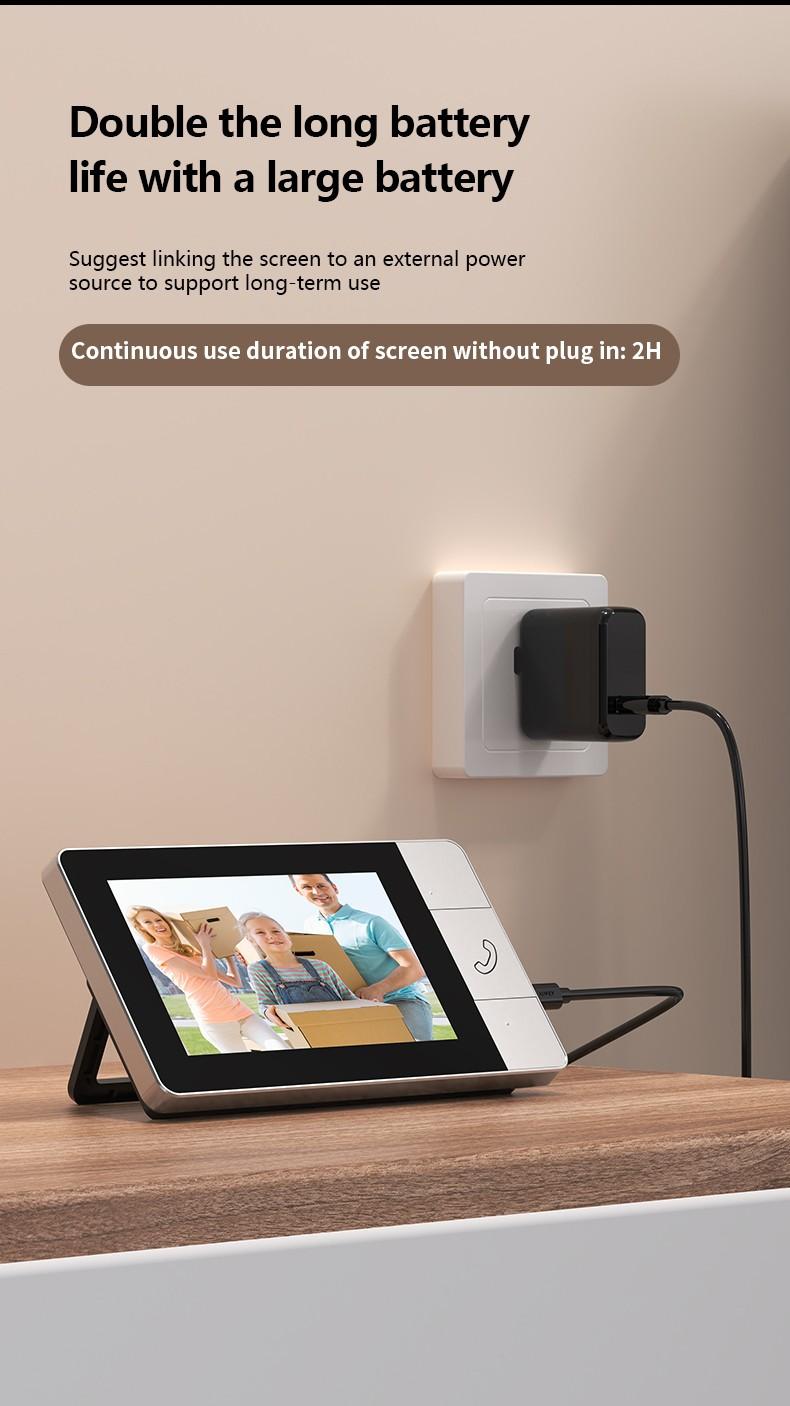 No WiFi Video Doorbell with Monitor – Wireless Doorbell Camera, Two-Way Talk, Night Vision, No App, No Monthly Fees