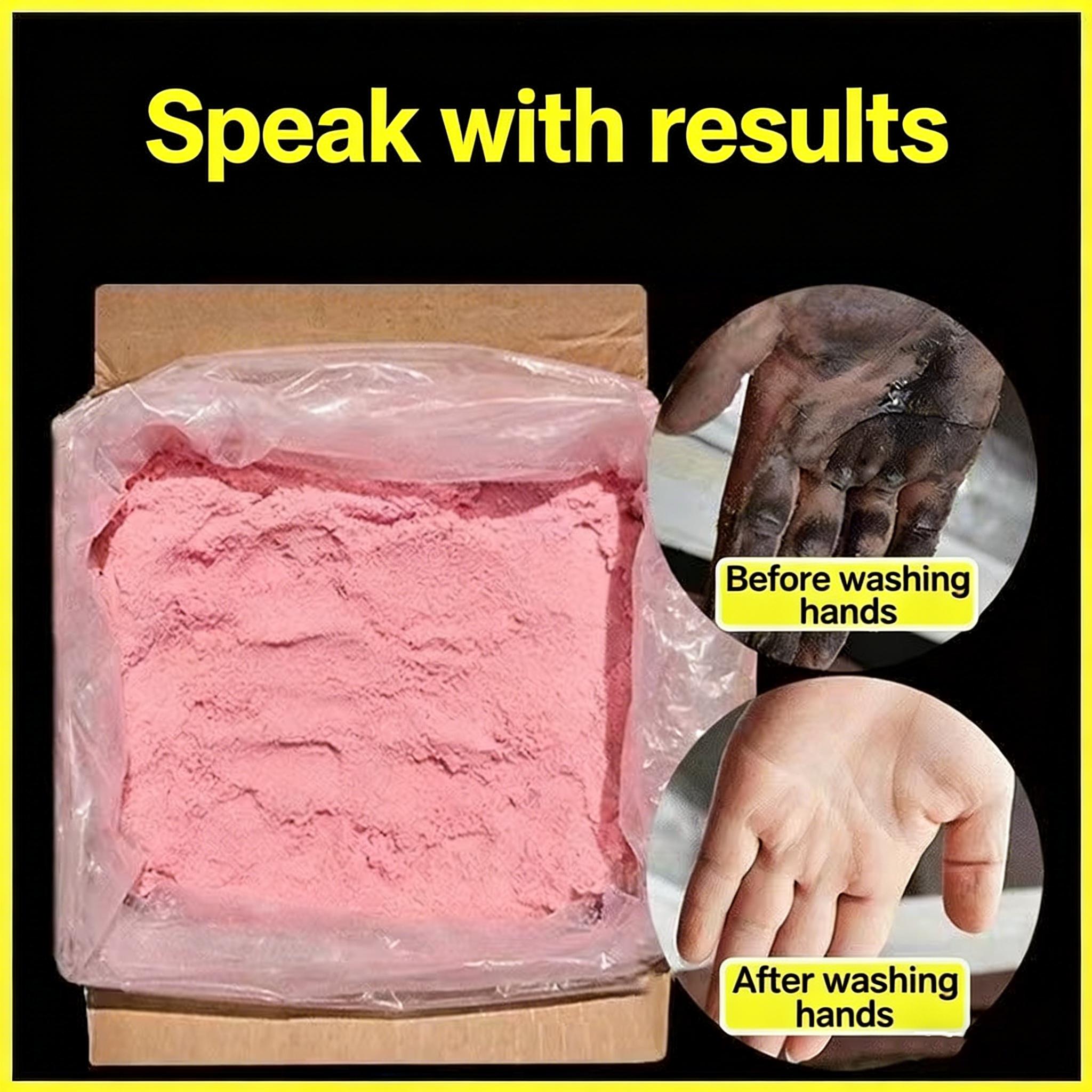 Industrial Oil Stain Handwashing Powder 21 oz Bag Powerful Grease & Dirt Removal Gentle on Skin Non-Irritating