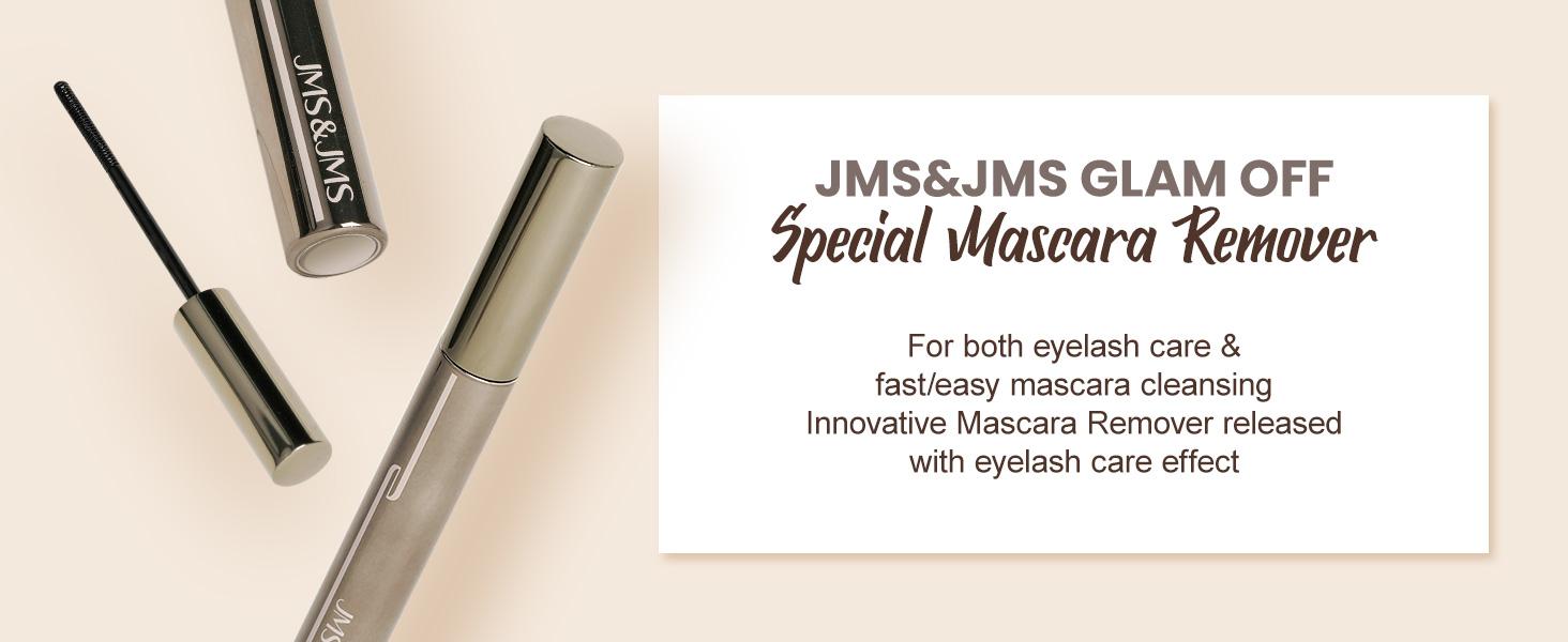 Eye Makeup Remover--JMS&JMS Hypoallergenic Waterproof Mascara Remover for Sensitive Eyes, Powerful and Fast Mascara Removal, Residue-Free, Non-Greasy, Gentle and Hydrating Cream Mascara Cleanser Feb Faves