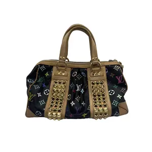 Pre-owned Louis Vuitton france Shoulder Bags x Takashi Murakami Courtney MM Medium Brown Rivet Three color Bag H2 H3 z62817