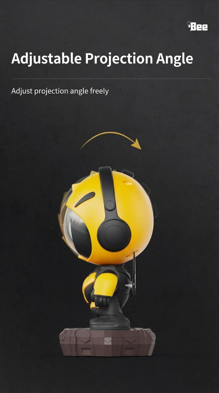 Gen 2 Bee Astronaut Galaxy Projector Night Light, Bluetooth Star Projector with Remote & Timer, LED Nebula Ceiling Light for Kids Room, Bedroom Decor, Cute Honeybee Aesthetic Lamp, Romantic Gift for Couples, Valentine’s Day & Christmas