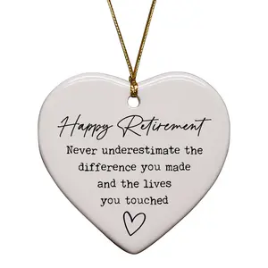 Never Underestimate The Difference You Made Heart Ornament