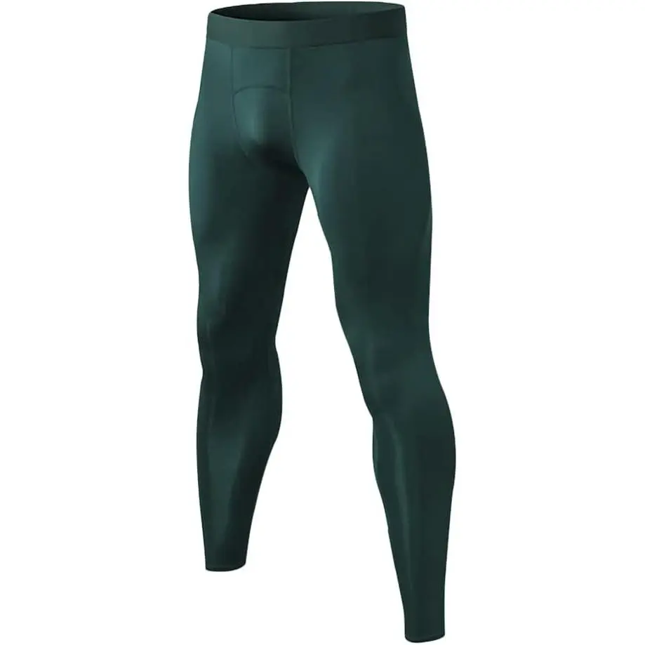 Men's Compression Spandex Tights, All Seasons Cool Dry Athletic Leggings for Football, Basketball, Running Workouts